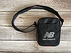 Маленька сумка на плече нью баланс New Balance чорна, фото 5