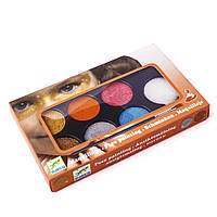 Djeco Грим для обличчя, палітра 6 кольорів "Металік"