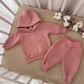 Утеплений дитячий костюм для малюків Сіті Кідс зріст 80 см (9 - 12 місяців) Betis Пудра