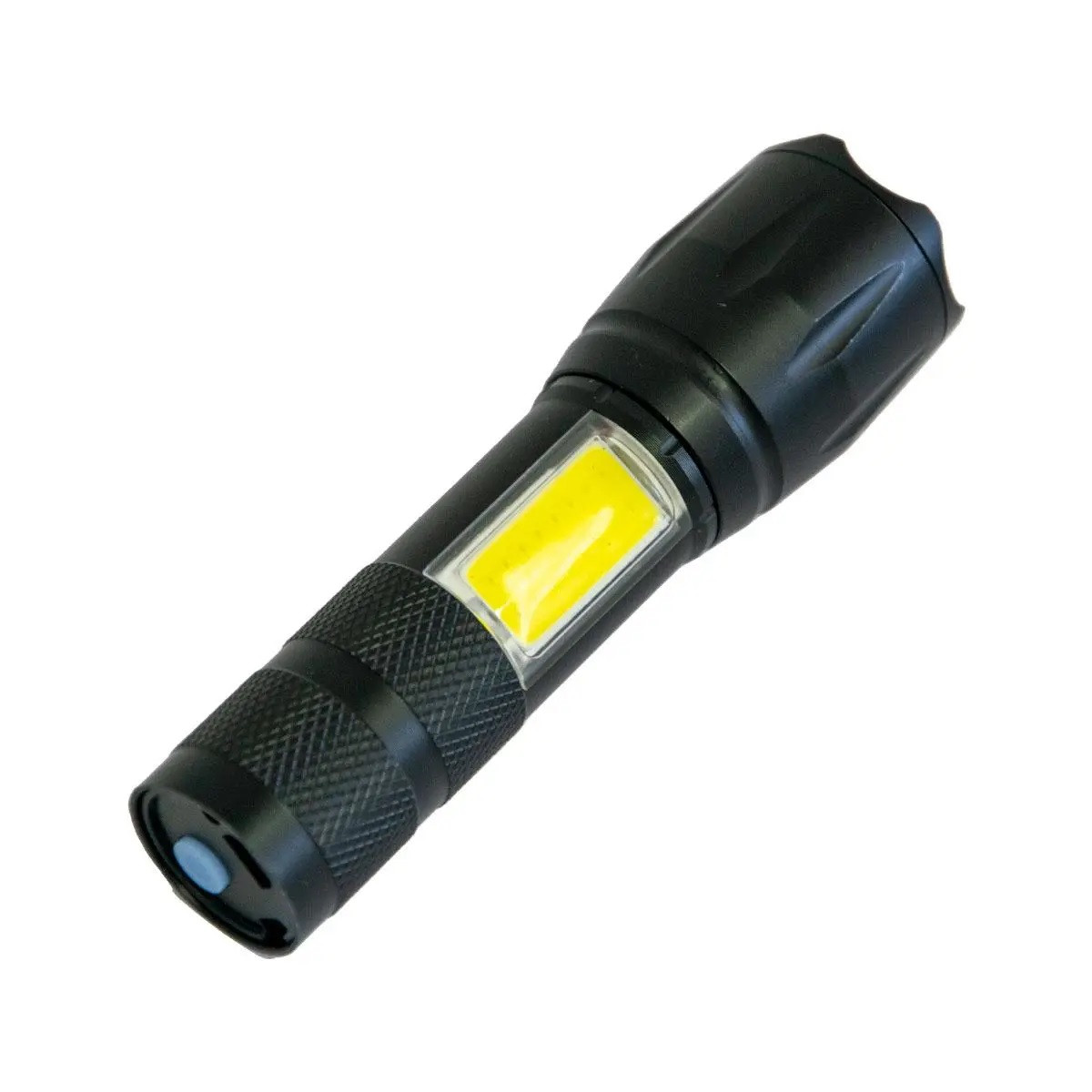 Ліхтар ручний акумуляторний RIAS C609 T6+COB Zoom Li-ion microUSB Black (3_05193), фото 1