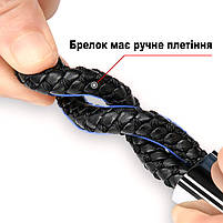 Авто брелок для ключів Daewoo з якісної плетеної еко шкіри з лого Деу в коробочці на подарунок 29196, фото 7