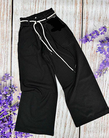 Костюм дитячий для дівчаток з білою сорочкою та брюками палаццо розміри 134, 140, 146, 152, 158, фото 2