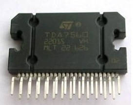 Мікросхема УНЧ TDA7560 ZIP-25 4x55 Вт демонтаж, фото 1