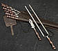Набір шампурів для приготування їжі на природі "Асгард" в темно коричневому шкіряному кейсі, фото 6