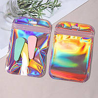 Сувенірний, ювелірний, подарунковий  пакет, паковання "Голограма"  10x15 см на ZIP LOCK, лазерне різання. 50 шт