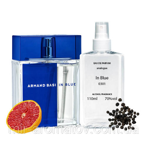 Парфумерна вода для чоловіків In Blue (аналог Armand Basi) 110 ml №5