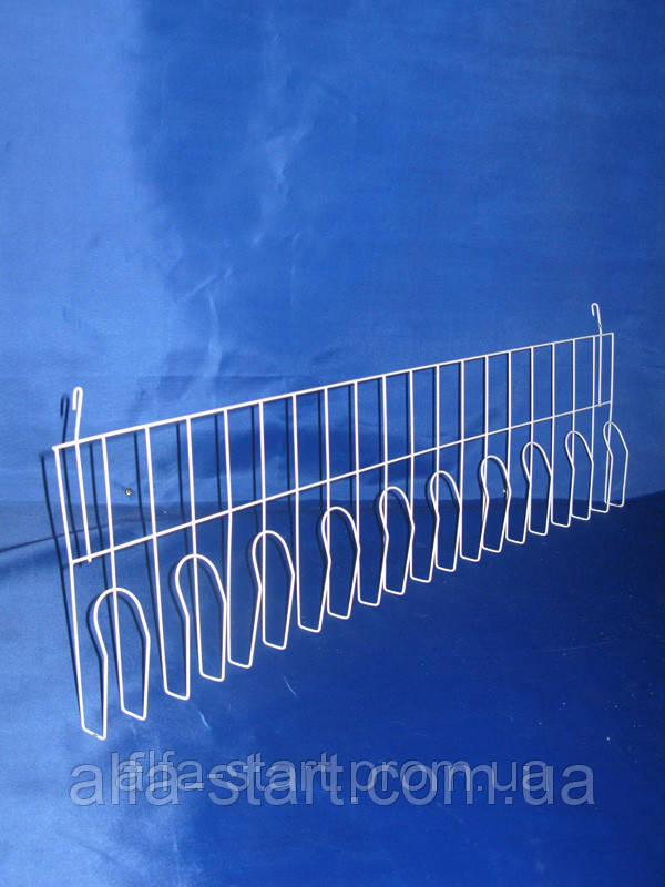 Навісна полиця на сітку з притискними кишенями 75 см