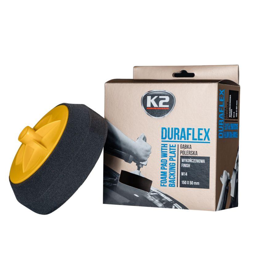 Губка для полірування різьблення М-14 Duraflex чорна (фінішна) 150 мм х 50 мм (L644) K2