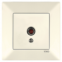 Розетка телевізійна Viko Meridian крем