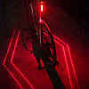 Велосипедний ліхтар акумуляторний LEADBIKE LD80-6LED з лазерною розміткою велоліхтар, фото 3