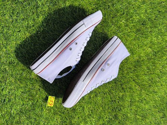 СКИДКА 41 р Білі кеди жіночі чоловічі конверси converse літні тканинні текстильні, фото 6