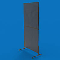 Стійка торгова з перфорацією 100х200 розбірна, S-0,8 мм, чорна