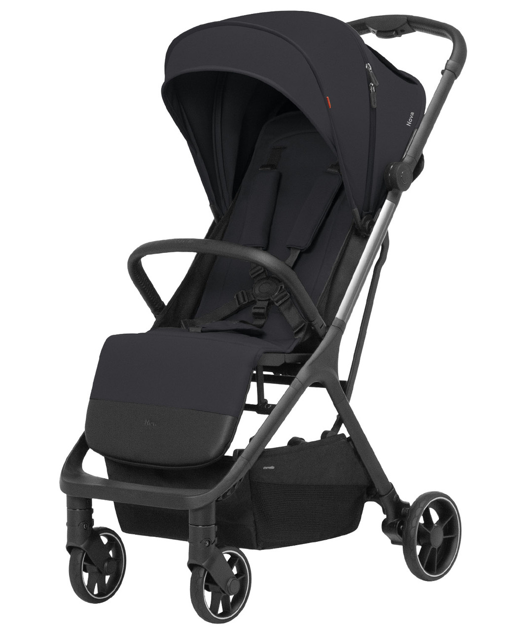 Коляска прогулянкова дитяча CARRELLO Nova CRL-5521 Coral Black Чорна