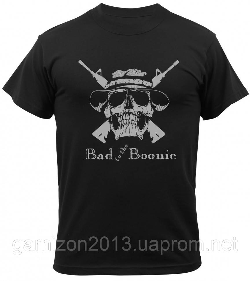 Футболка Rothco T-Shirt - Black / Bad To The Boonie  