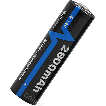 Акумулятор пальчиковий АА, 2800mAh, 1,2v (1 шт) Arexes / Акумуляторна батарейка / Багаторазова батарейка