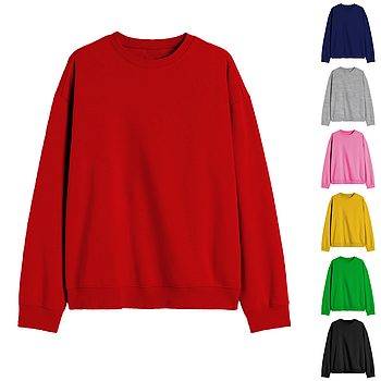 Світшот з прямим рукавом жіночий однотонний для друку