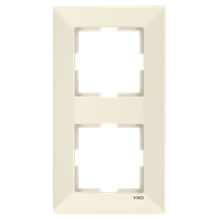 Рамка 2-ша вертикальна Viko Meridian крем