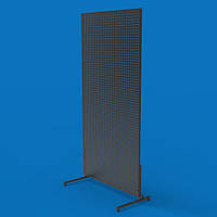 Стійка з перфорацією для інструментів 100х200К посилена, S-1мм, осередок 10х10, чорна