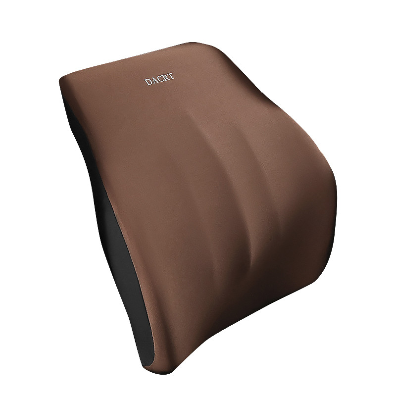 Універсальна поперекова подушка на сидінні DACRT Brown для спини з ефектом пам'яті ортопедична 4 шт., фото 1
