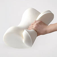 Універсальна поперекова подушка на сидінні DACRT Brown для спини з ефектом пам'яті ортопедична 4 шт., фото 2