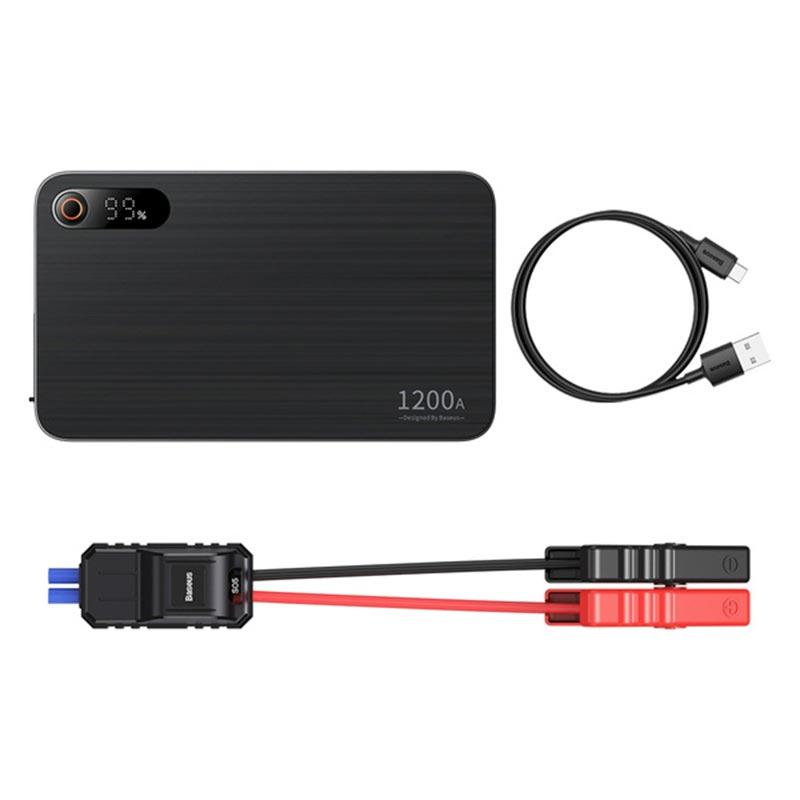 Пусковий пристрій (бустер) для авто Baseus Super Energy Pro + 1200A Car Jump Starter чорний
