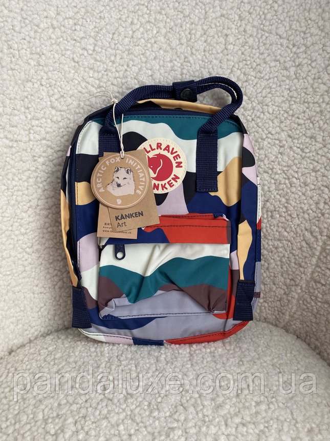 Рюкзак маленький канкен Fjallraven Kanken Mini 7л різнокольоровий, фото 1