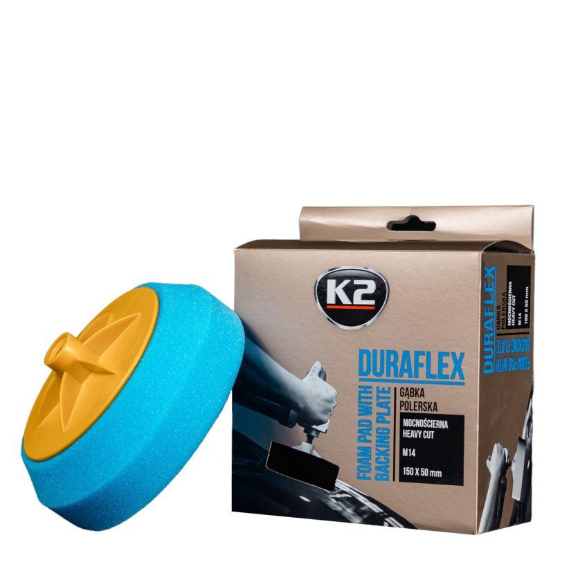 Губка для полірування різьблення М-14 Duraflex блакитна (тверда) 150 мм х 50 мм (L641) K2