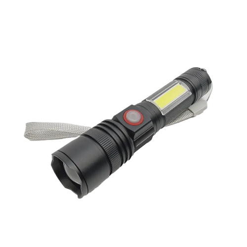 Ліхтар ручний акумуляторний Police RB244 P90 LED Zoom 1x18650 microUSB Black (7_00827), фото 1