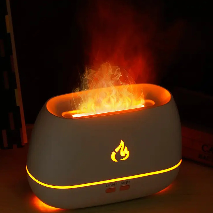 Ультразвуковий зволожувач повітря Doctor-101 Blaze з ефектом полум'я й різнобарвним нічником на 7 кольорів