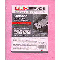 PRO service віскозні серветки для прибирання, рожеві, 32х38 см, 5 шт.