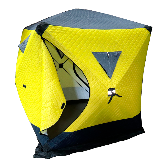 Намет зимовий AXXIS ax-1116 "BIG ATLANT" CUBE жовтий (180*180*205см)