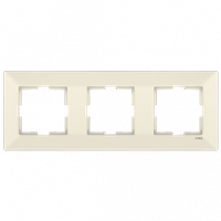 Рамка 3-тя горизонтальна Viko Meridian крем