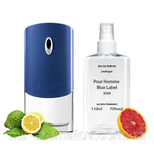 Парфумерна вода для чоловіків Pour Homme Blue Label (аналог Givenchy) 110 ml №195