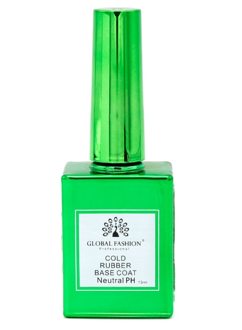 Холодна база для гель лаку Cold Rubber Base Coat Global Fashion 15 мл