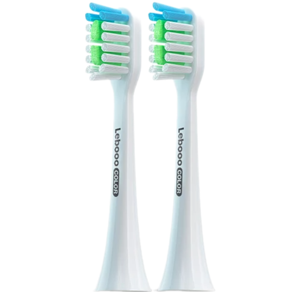 Насадка для електричної зубної щітки Lebooo Color White White (2 шт.)
