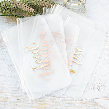 Набір файлів для байндера А6 з замочком 10шт FLP034