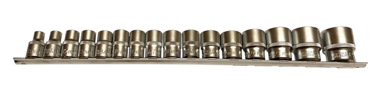 Набір торцевих головок 1/2" 12 гранних 8-32 мм на планці, Silver S11217