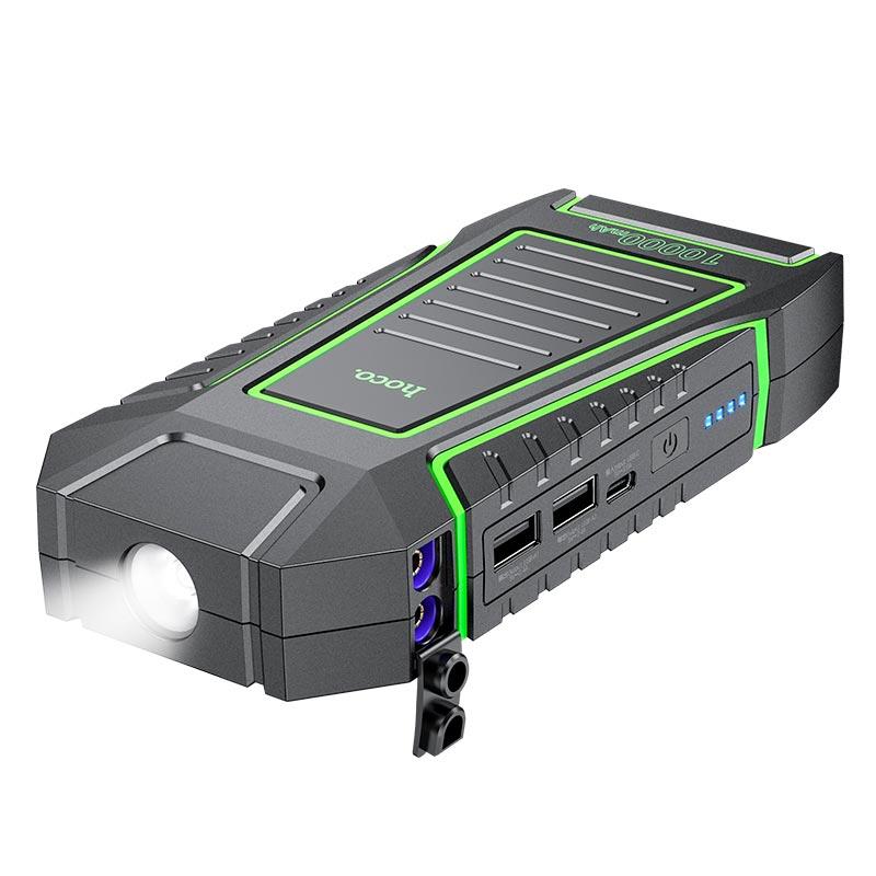 Пусковий пристрій (бустер) для авто HOCO QS1 Spring Car emergency start-up power bank 600A (10000mAh) чорний