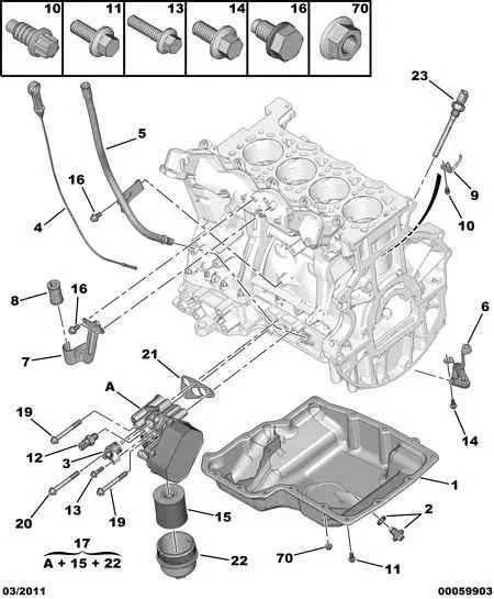 Масляний фільтр на Fiat Ducato 250, Peugeot Boxer, Citroen Jumper (2012-2014) 2.2, 9808867880