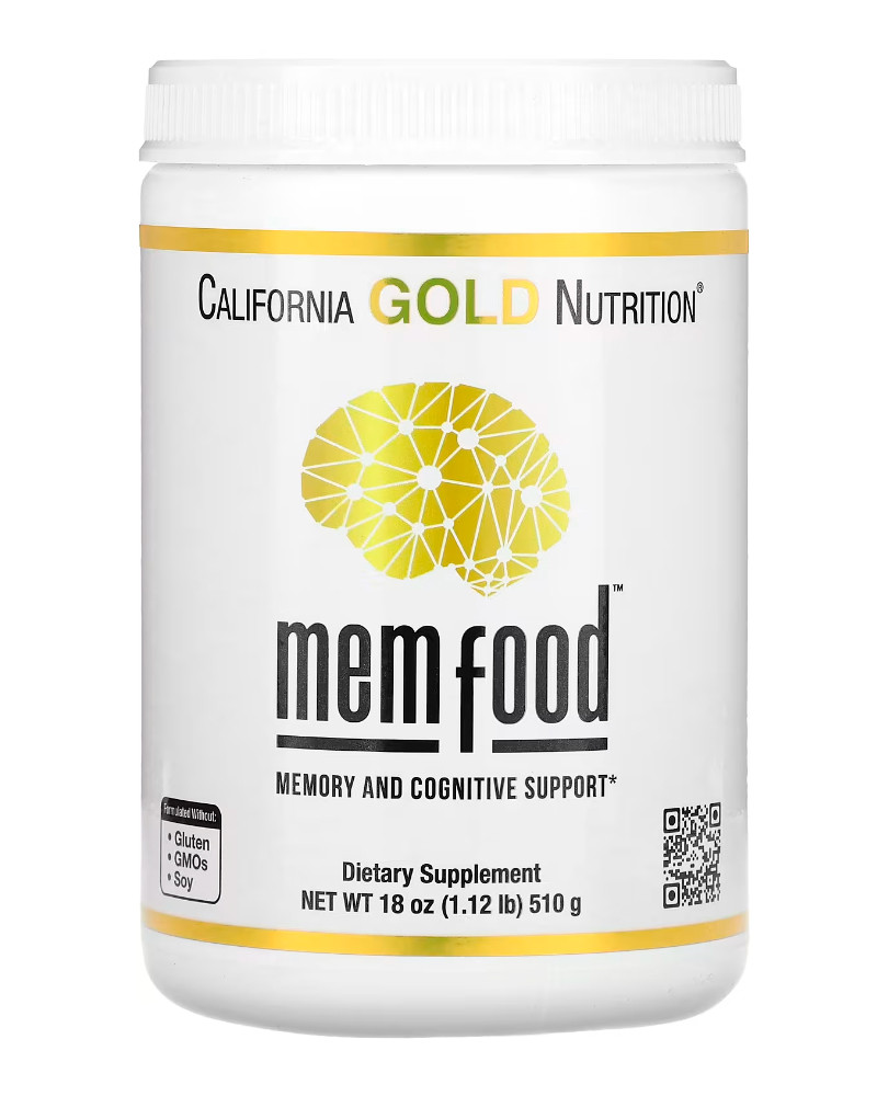 Вітаміни для мозку California Gold Nutrition Mem Food 510 г США