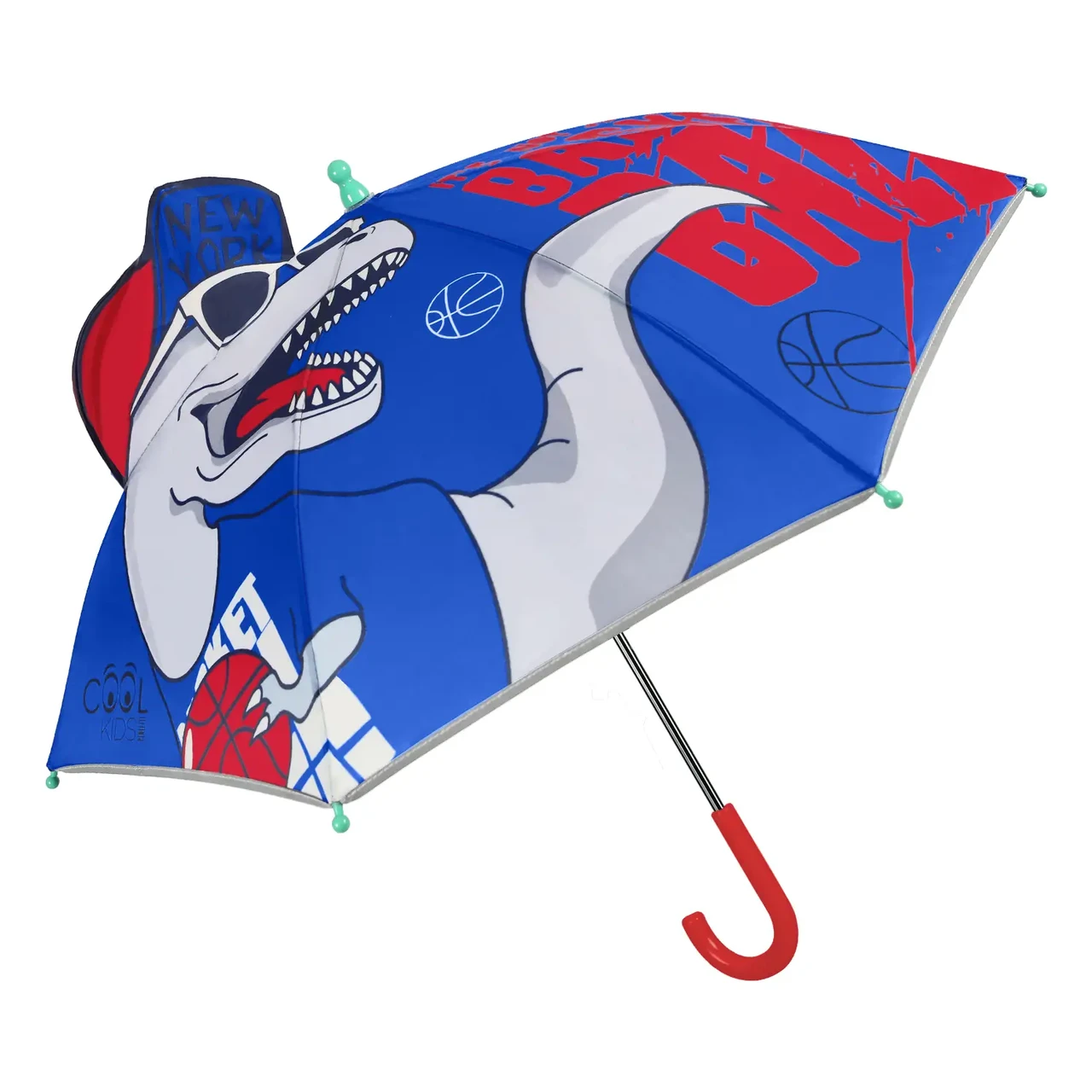 Парасолька-Ті-Рекс, синій для хлопчика, фото 1