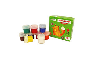 Фарби гуашеві "Craft & Joy" 9 кольорів, 90 мл