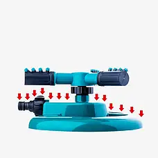 Розумна система поливання автоматичної для газонів на 360 градусів Lawn Sprinkler, фото 3