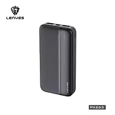Зовнішній акумулятор Power bank 20000 mAh з USB, Lenyes PX263, Повербанк зі швидким заряджанням, фото 5
