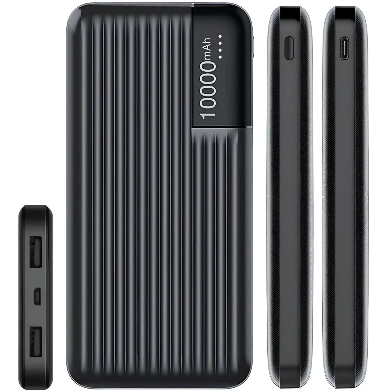 Зовнішній акумулятор PowerBank 10000 mAh, LENYES PX161 / Портативний акумулятор / Повербанк для телефона / УМБ