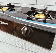 Плита газова Rainberg настільна на 2 конфорки, фото 4