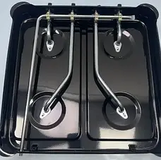 Побутова газова плита на 4 конфорки з кришкою Rainberg Настільна плита для балонного газу для дому, фото 5