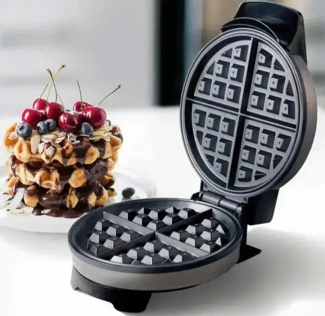 Вафельниця електрична кругла апарат для пончиків Rainberg RB 3в1 1800 Вт