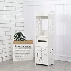 Полиця стелаж пластикова у ванні Етажерка стійка до вологи (80 cm*15cm*15cm), фото 4