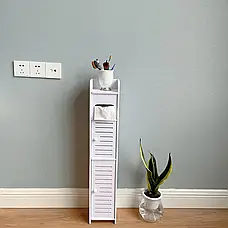 Вузька шафа для ванної кімнати та туалету підлогова (80 cm*15 cm*15cm), фото 6
